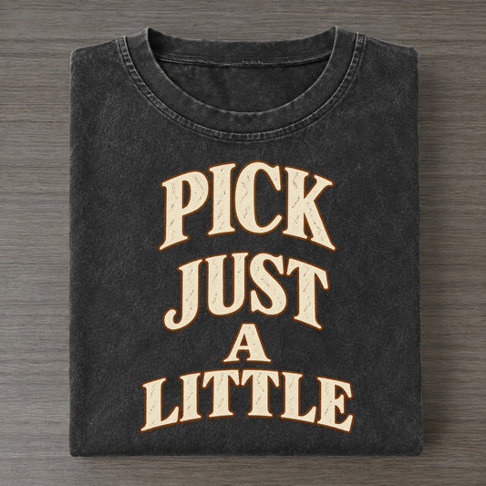 Pick Just A Little Pastimes Companions Vintage T-shirt – Black