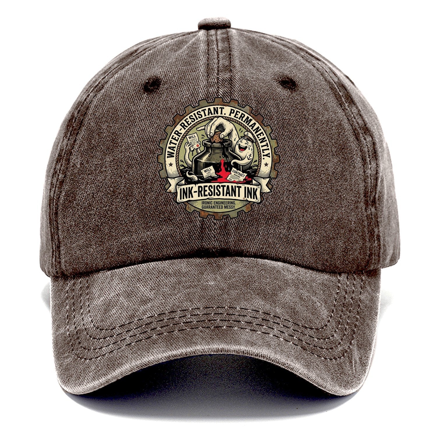 Ink-Resistant Ink Classic Cap – Brown