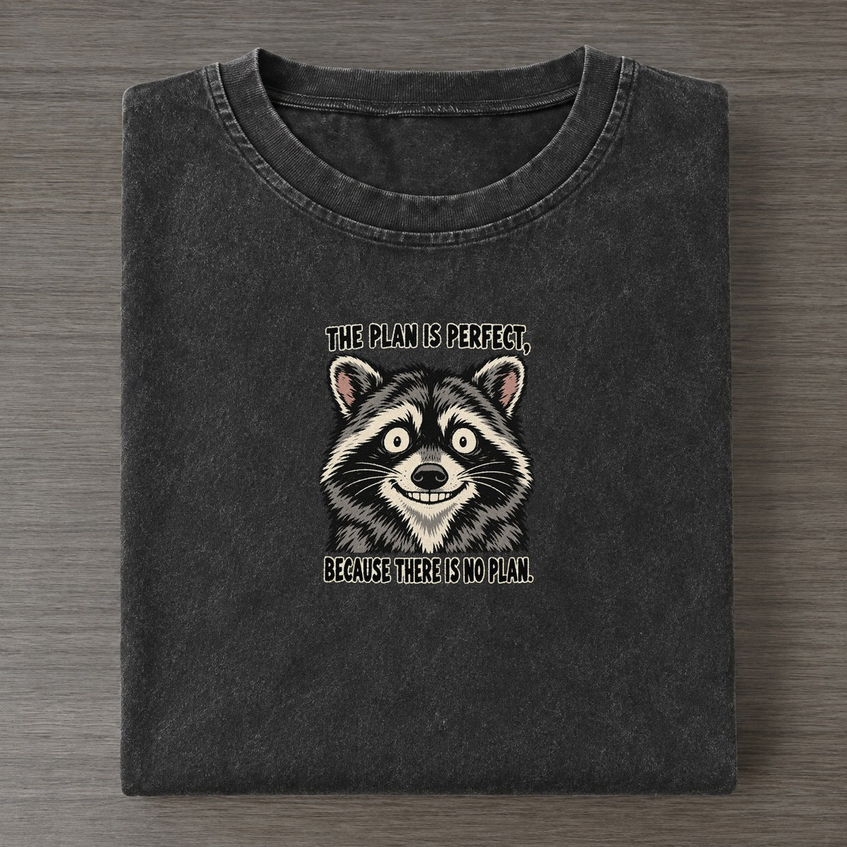 The Plan Is Perfect Feral Logic Vintage T-shirt – Black