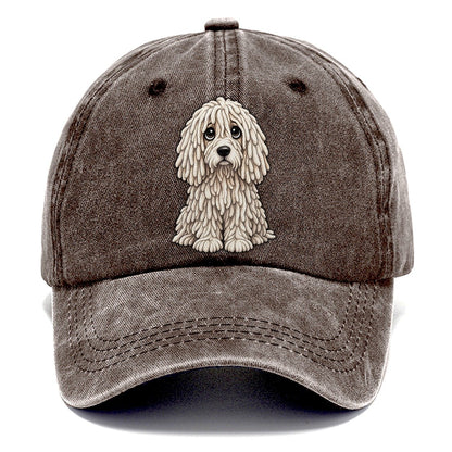 Komondor Sitting Sweetheart Classic Cap – Brown