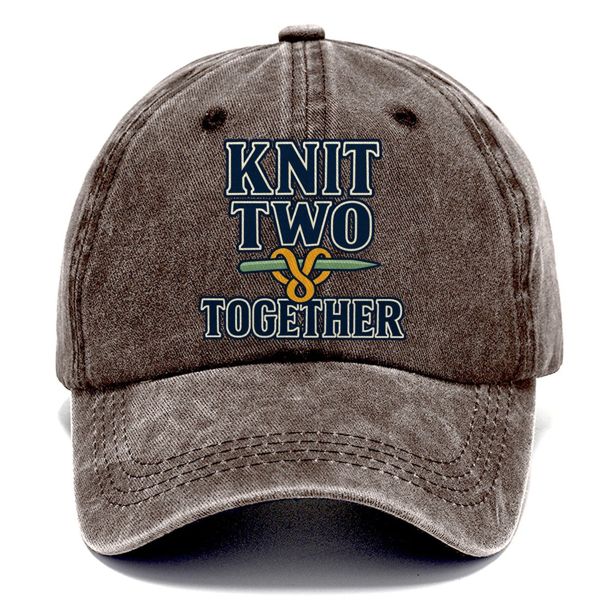 Knit Two Together Yarn Crafts Classic Cap – Brown
