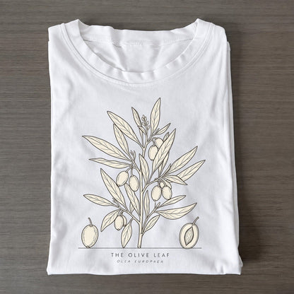 The Olive Leaf Olive Line Classic T-shirt – White