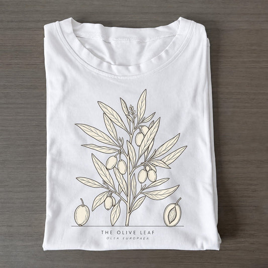 The Olive Leaf Olive Line Classic T-shirt – White