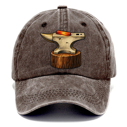 Anvil And Hot Bar Blacksmithing Classic Cap – Brown
