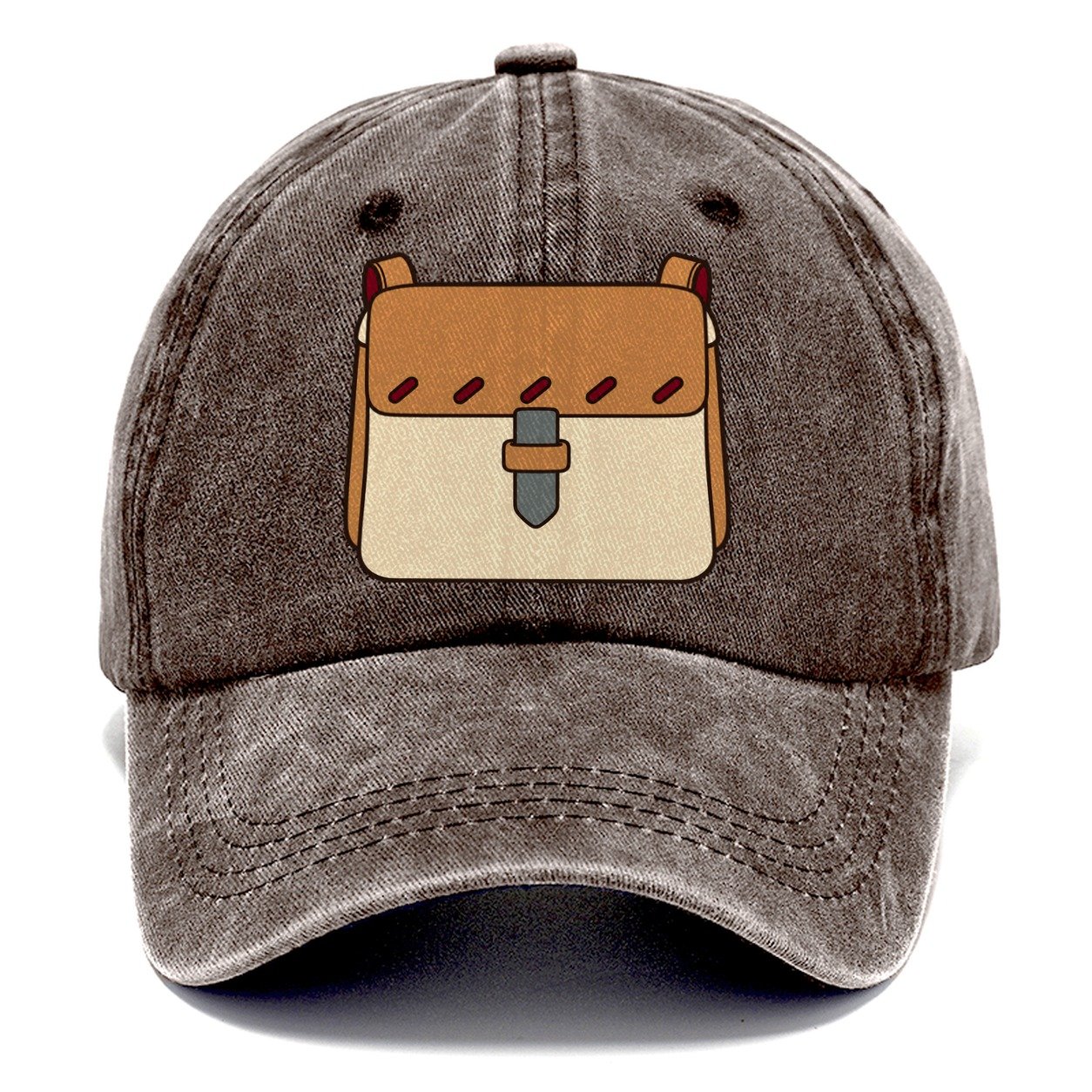 Small Satchel Study Leathercraft Classic Cap – Brown