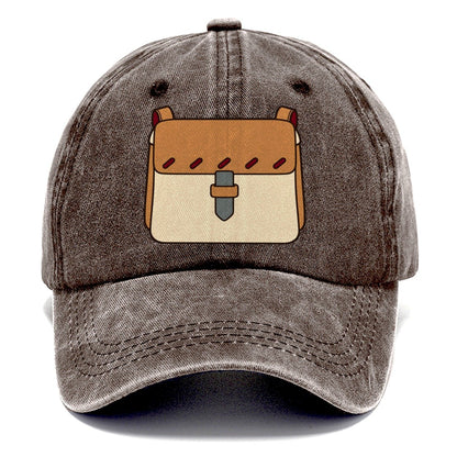 Small Satchel Study Leathercraft Classic Cap – Brown