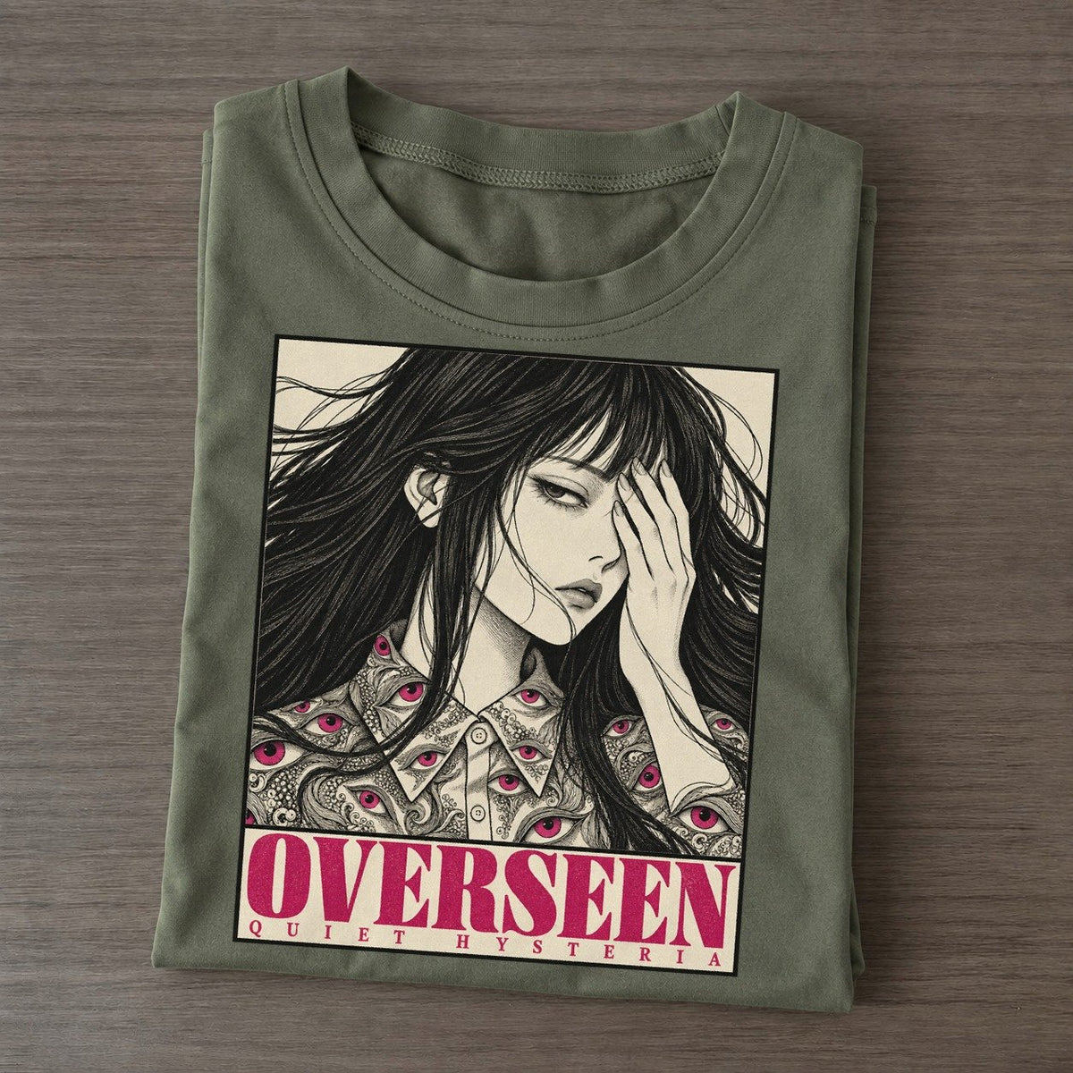 Overseen Quiet Hysteria Classic T-shirt – Army Green