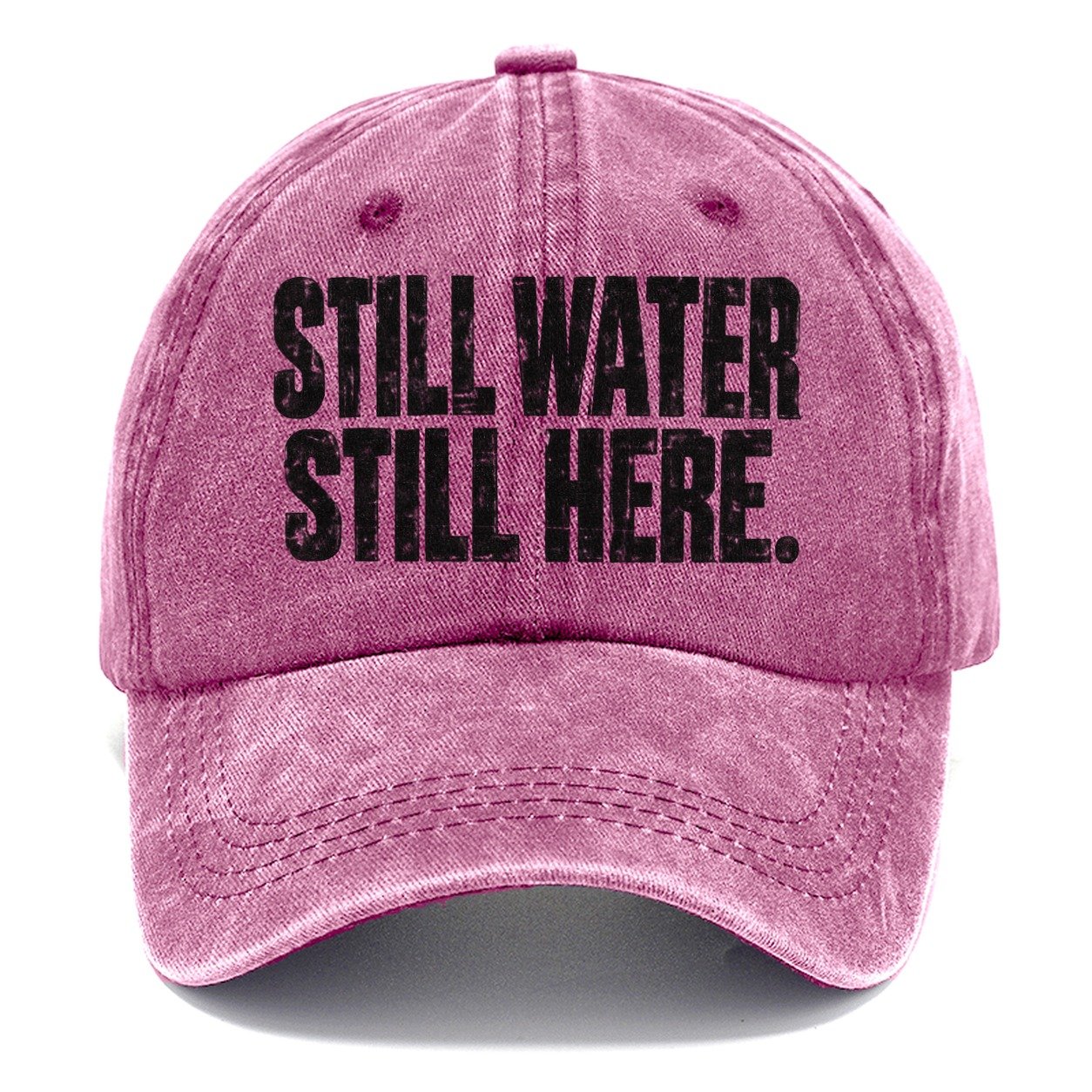 Still Water Still Here Fishing Club Classic Cap – Dusty Rose