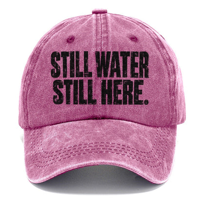 Still Water Still Here Fishing Club Classic Cap – Dusty Rose