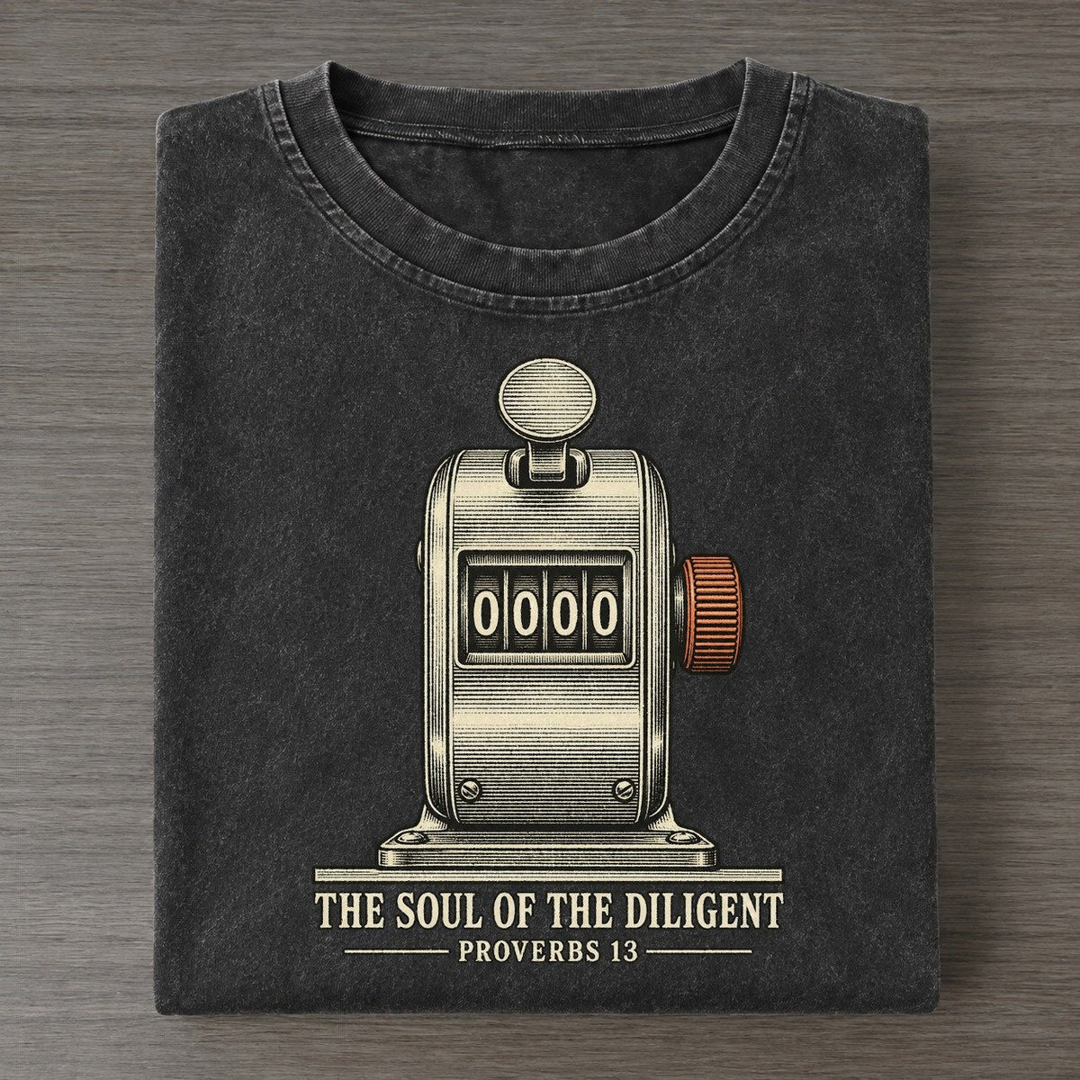 The Soul Of The Diligent The Rep Counter Vintage T-shirt – Black