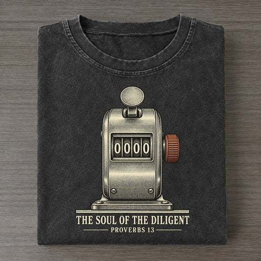 The Soul Of The Diligent The Rep Counter Vintage T-shirt – Black