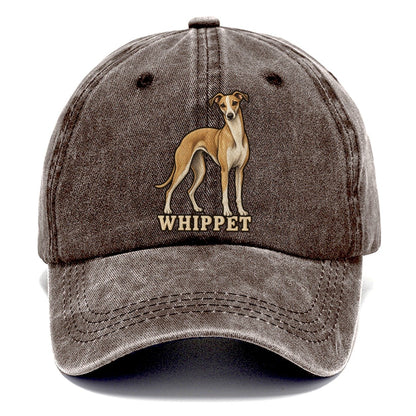Whippet Name Line Fan Favorites Classic Cap – Brown