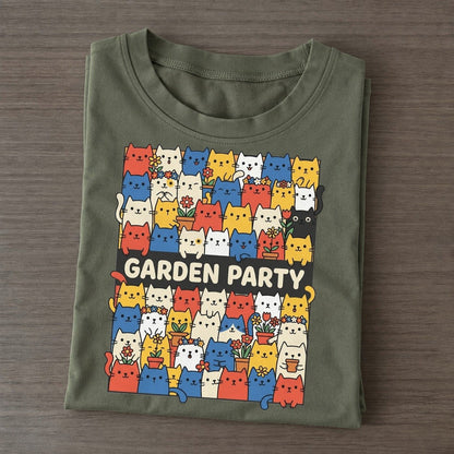 Garden Party Overcatted Classic T-shirt – Army Green