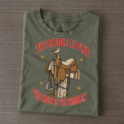 The Rider Is The Problem Unhinged Affirmations Classic T-shirt – Army Green