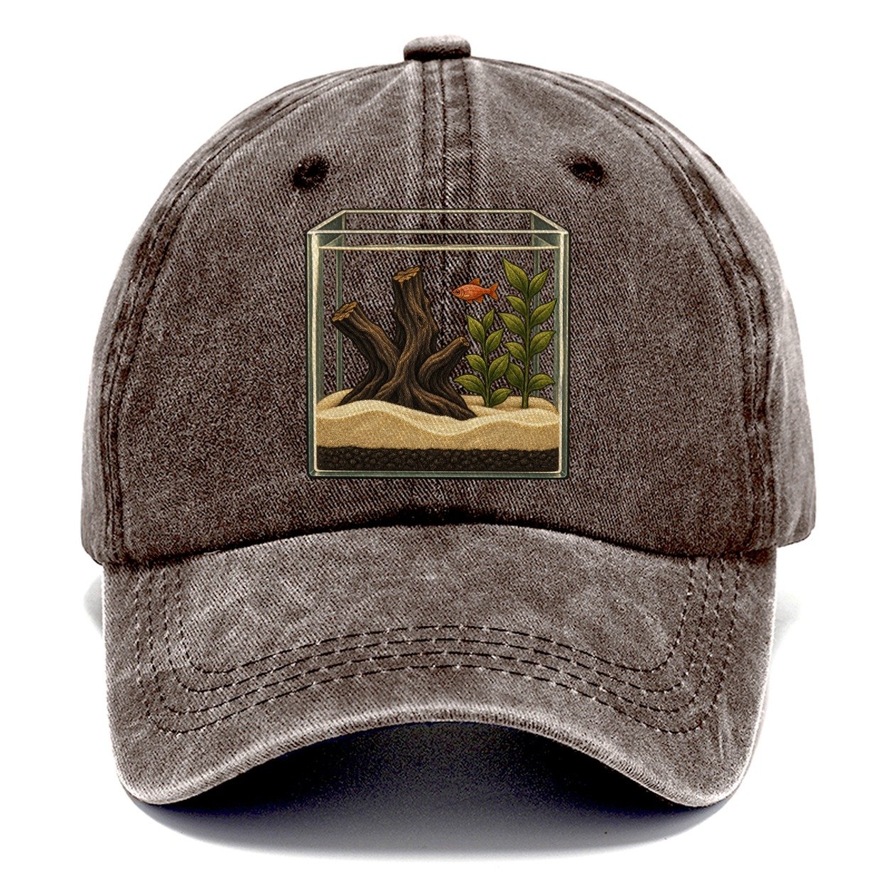 Planted Cube Tank Aquarium Keeping Classic Cap – Brown
