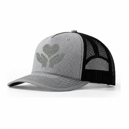 Hands And Heart Trucker Hat – Sport Grey Black