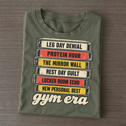 Gym Era Rewind Shelf Classic T-shirt – Army Green