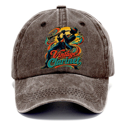 Vintage Clarinet Music Instruments Classic Cap – Brown