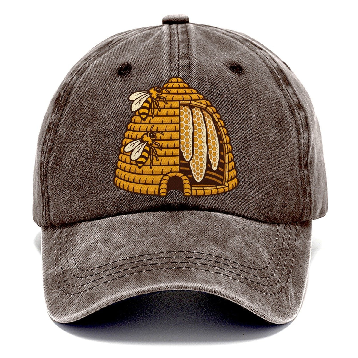 Skep Cutaway Mark Beekeeping Classic Cap – Brown