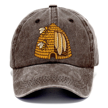 Skep Cutaway Mark Beekeeping Classic Cap – Brown
