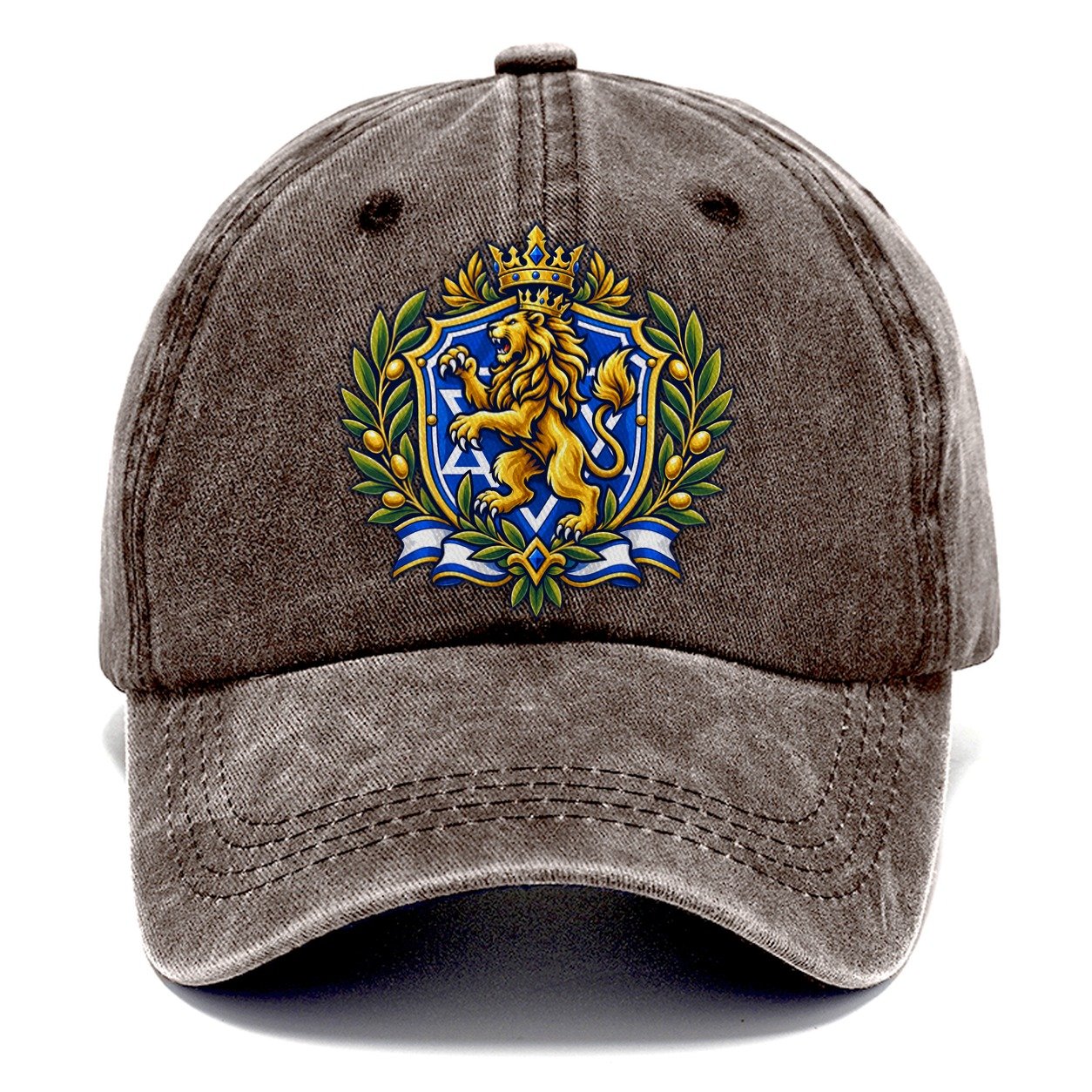 Israel Heraldic Crest Country Logos Classic Cap – Brown