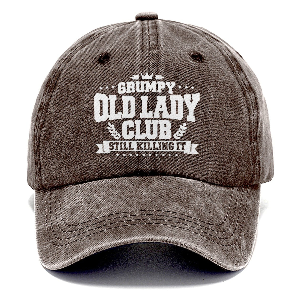 Grumpy Old Lady Killing It Classic Cap – Brown
