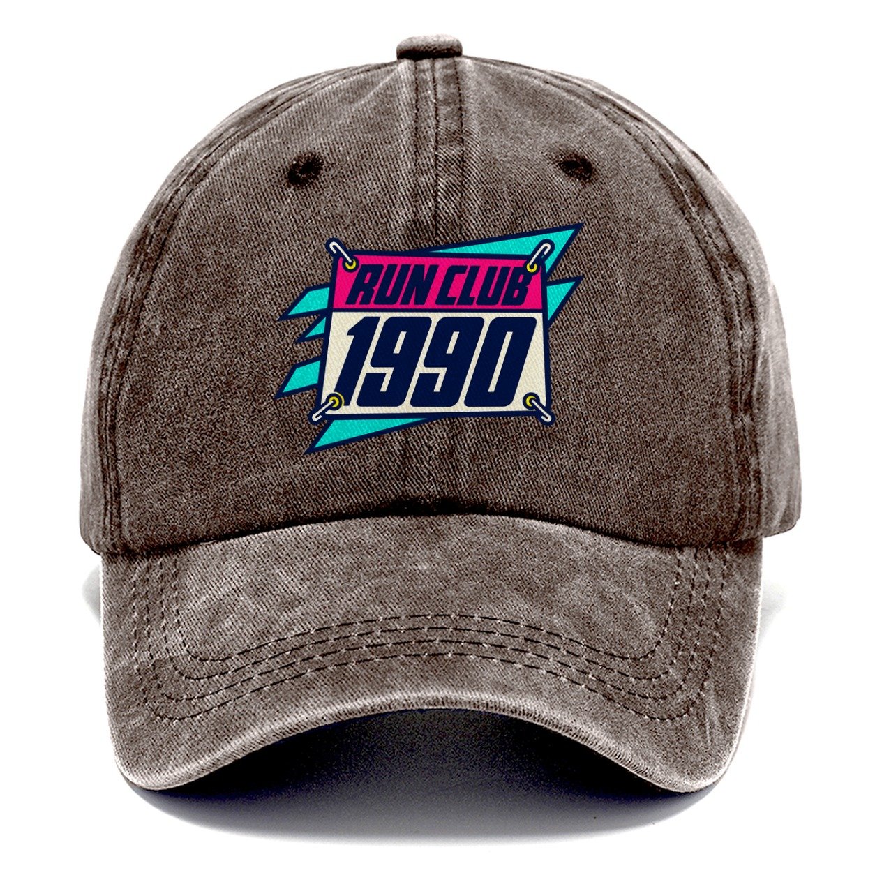 Race Bib 1990 Run Club 90S Running Clubs Classic Cap – Brown