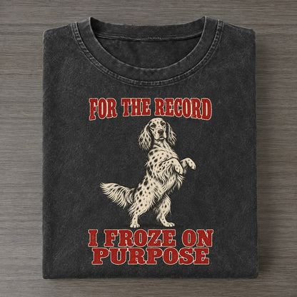 English Setter Dog Declarations Vintage T-shirt – Black