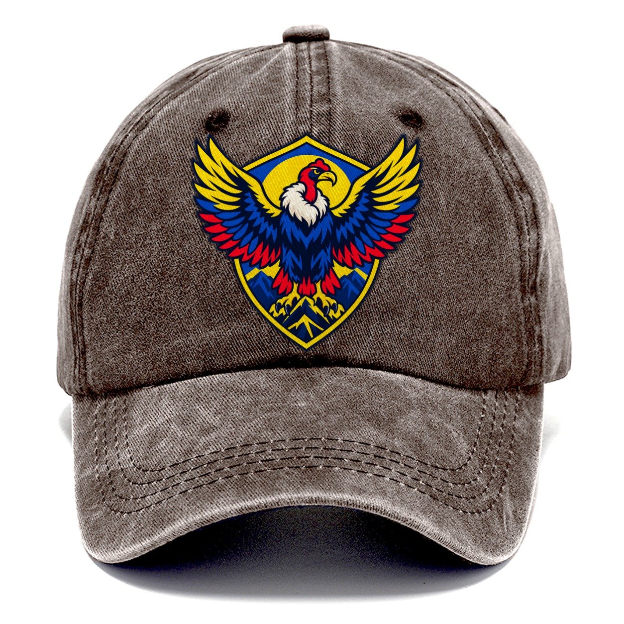 Colombia Minimal Emblem Country Logos Classic Cap – Brown