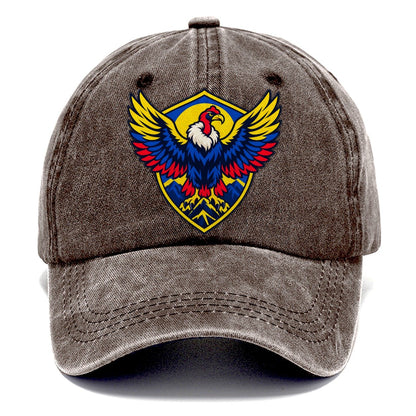 Colombia Minimal Emblem Country Logos Classic Cap – Brown