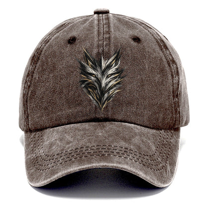 Black Gold Wolf Face Classic Cap – Brown