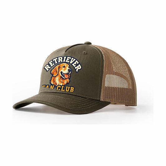 Retriever Fan Club Trucker Hat – Olive Khaki