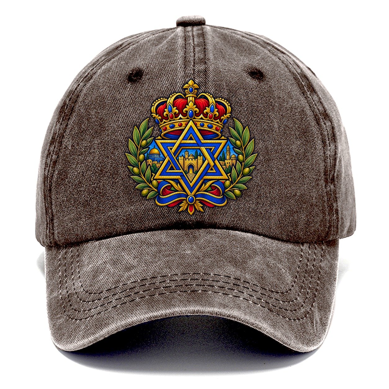 Crown Of David Jerusalem Classic Cap – Brown