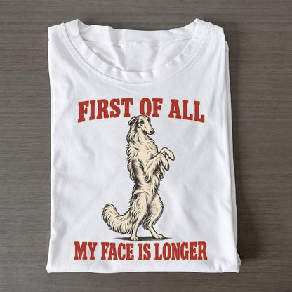 Borzoi Dog Declarations Classic T-shirt – White