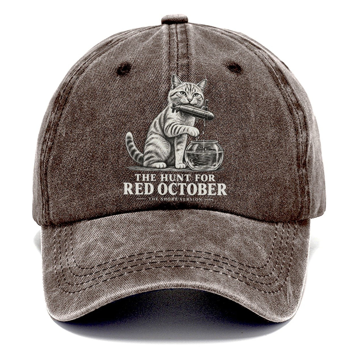 The Hunt For Red October Short Version Cats Classic Cap – Brown