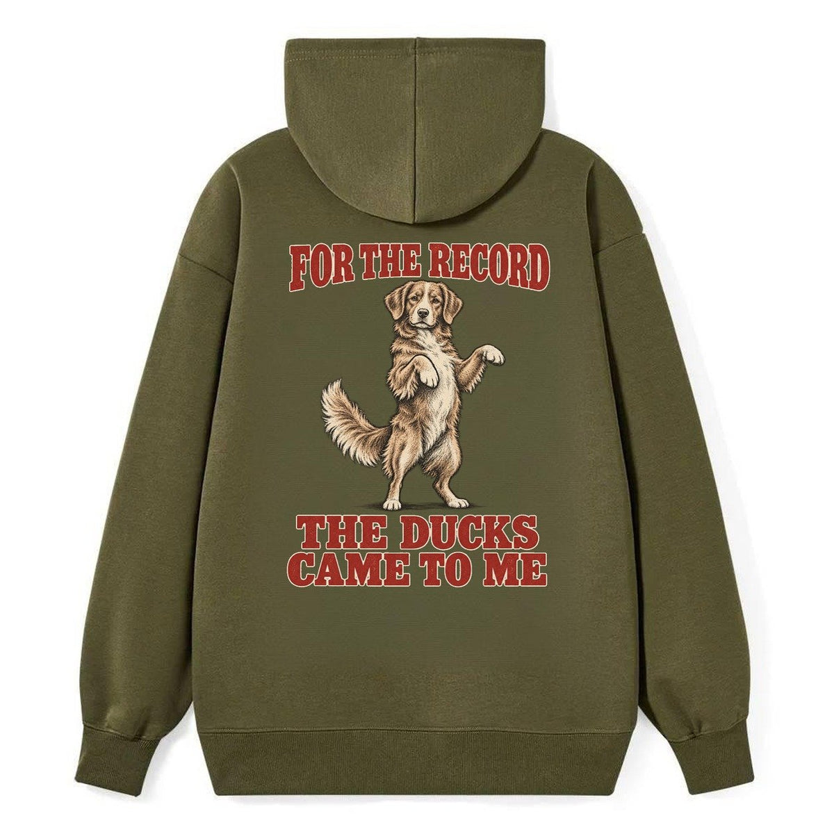 Nova Scotia Duck Tolling Retriever Dog Declarations Classic Pullover Hoodie – Armygreen