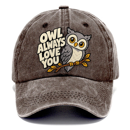 Pop Art Owl Animal Puns Classic Cap – Brown