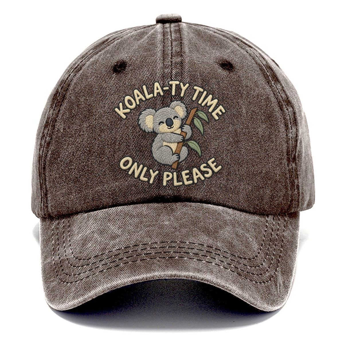 Koala Animal Puns Classic Cap – Brown