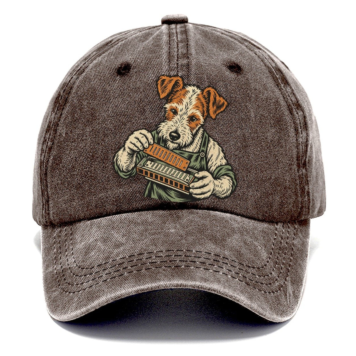 Terrier Harmonica Maker Sundown Familiars Classic Cap – Brown