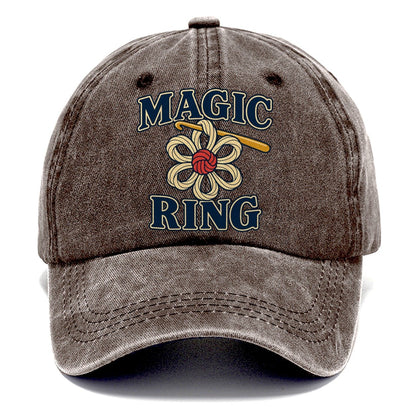 Magic Ring Yarn Crafts Classic Cap – Brown