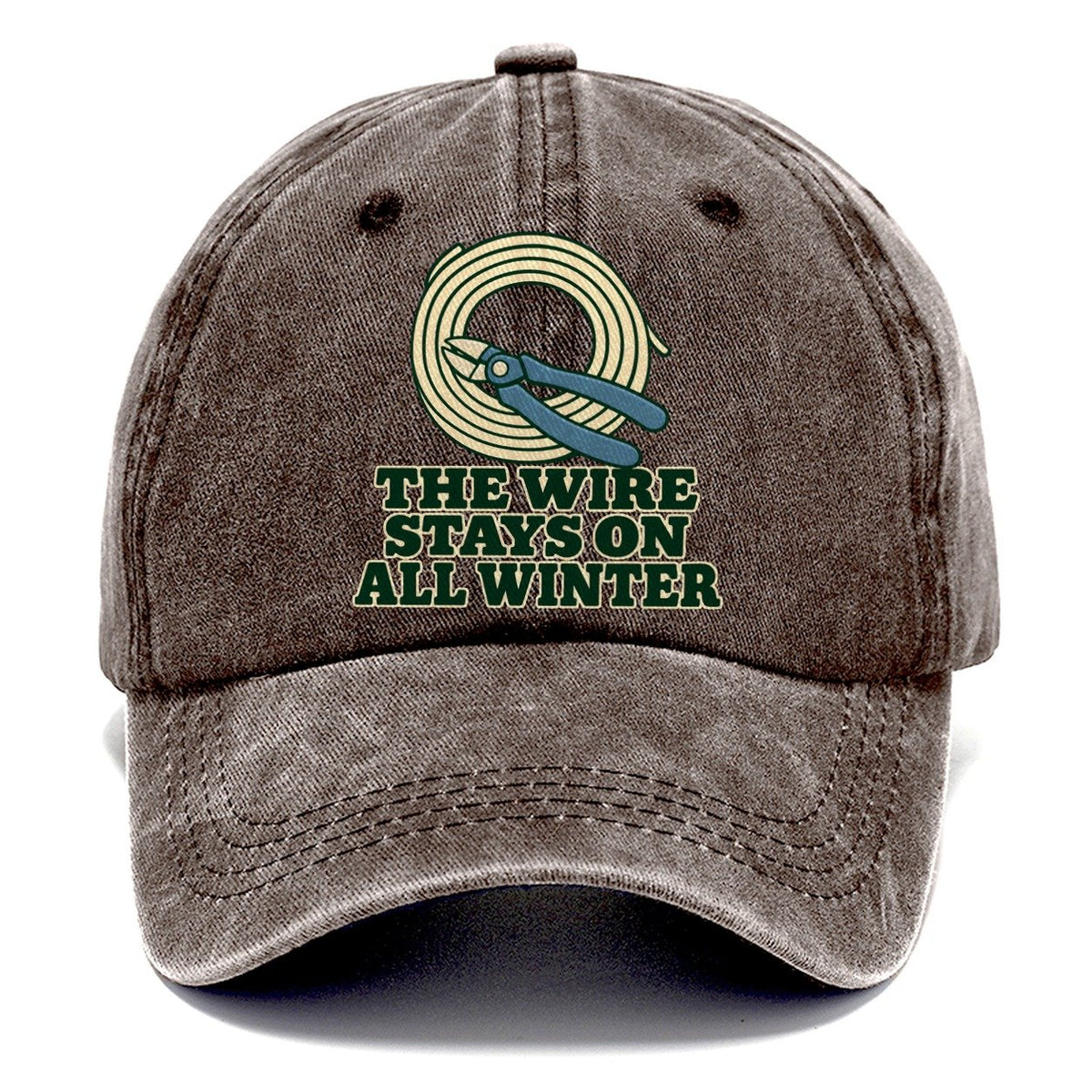 The Wire Stays On All Winter Bonsai Classic Cap – Brown
