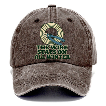 The Wire Stays On All Winter Bonsai Classic Cap – Brown