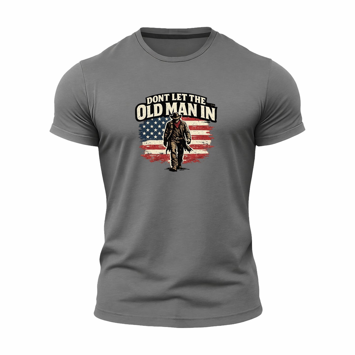 Dont Let The Old Man In Athletic Tee – Grey