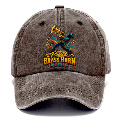 Proud Brass Horn Player Music Instruments Classic Cap – Brown