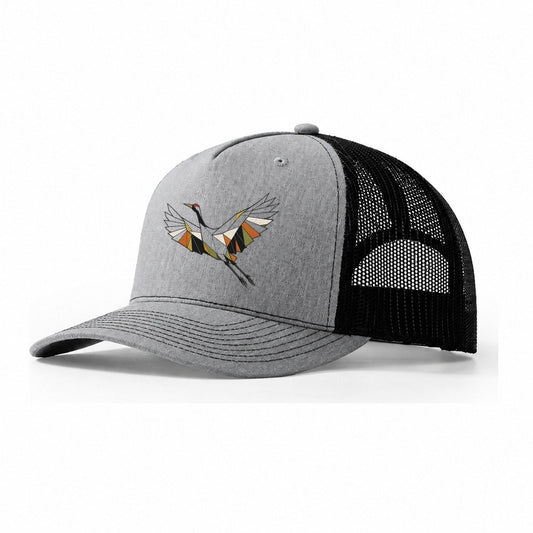 Crane Flight Trucker Hat – Sport Grey Black