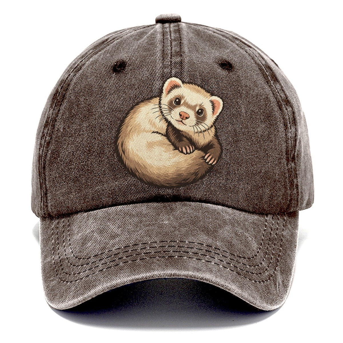 Ferret Loop Small Pet Logos Classic Cap – Brown