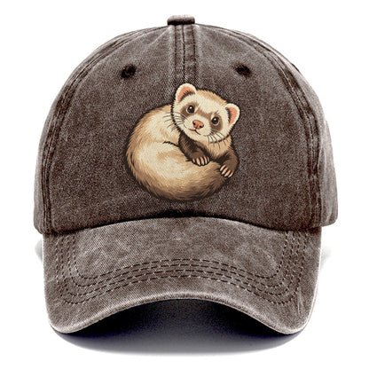 Ferret Loop Small Pet Logos Classic Cap – Brown