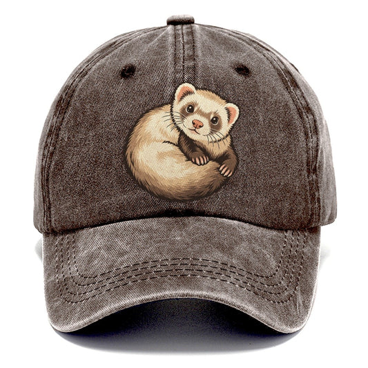 Ferret Loop Small Pet Logos Classic Cap – Brown