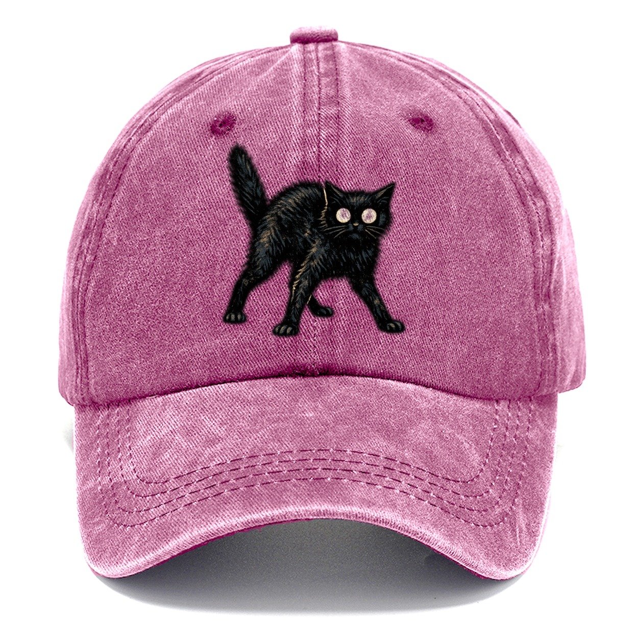 Glowing Black Cat Classic Cap – Dusty Rose