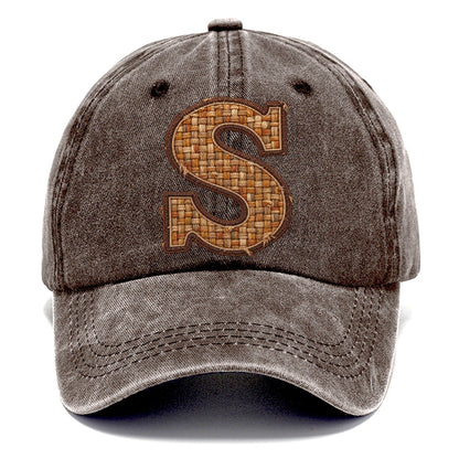 Woven Tweed S Monogram Classic Cap – Brown